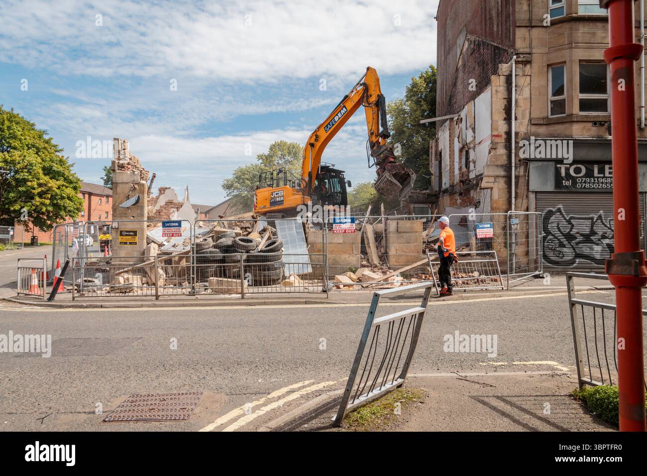 Abriss Paisley Well, 8. Juli 2025 Stockfoto