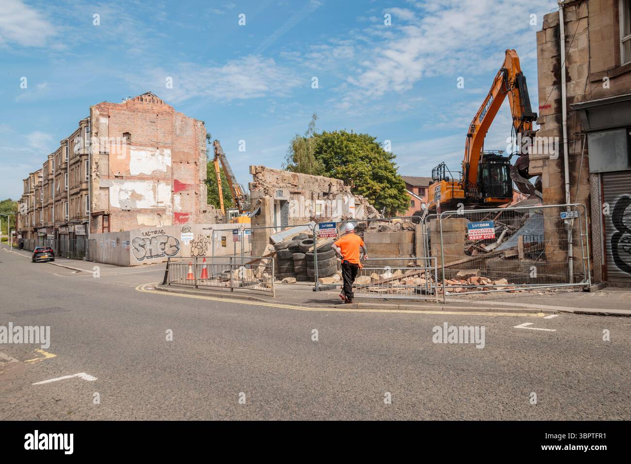 Abriss Paisley Well, 8. Juli 2025 Stockfoto