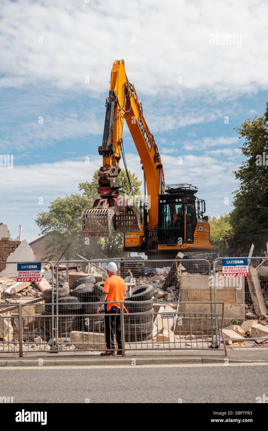 Abriss Paisley Well, 8. Juli 2025 Stockfoto