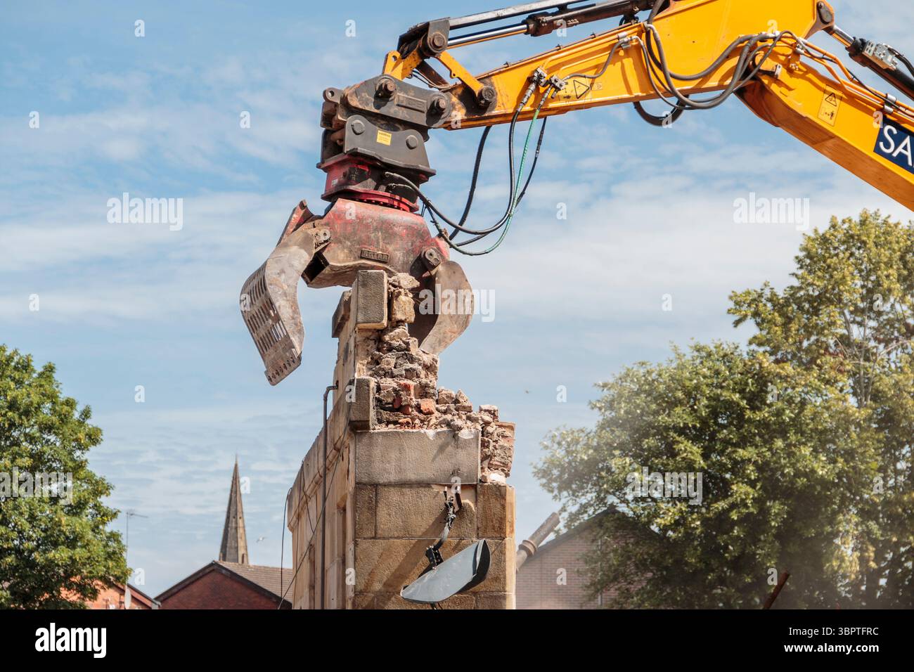 Abriss Paisley Well, 8. Juli 2025 Stockfoto