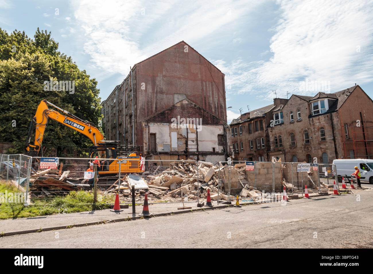 Abriss Paisley Well, 8. Juli 2025 Stockfoto