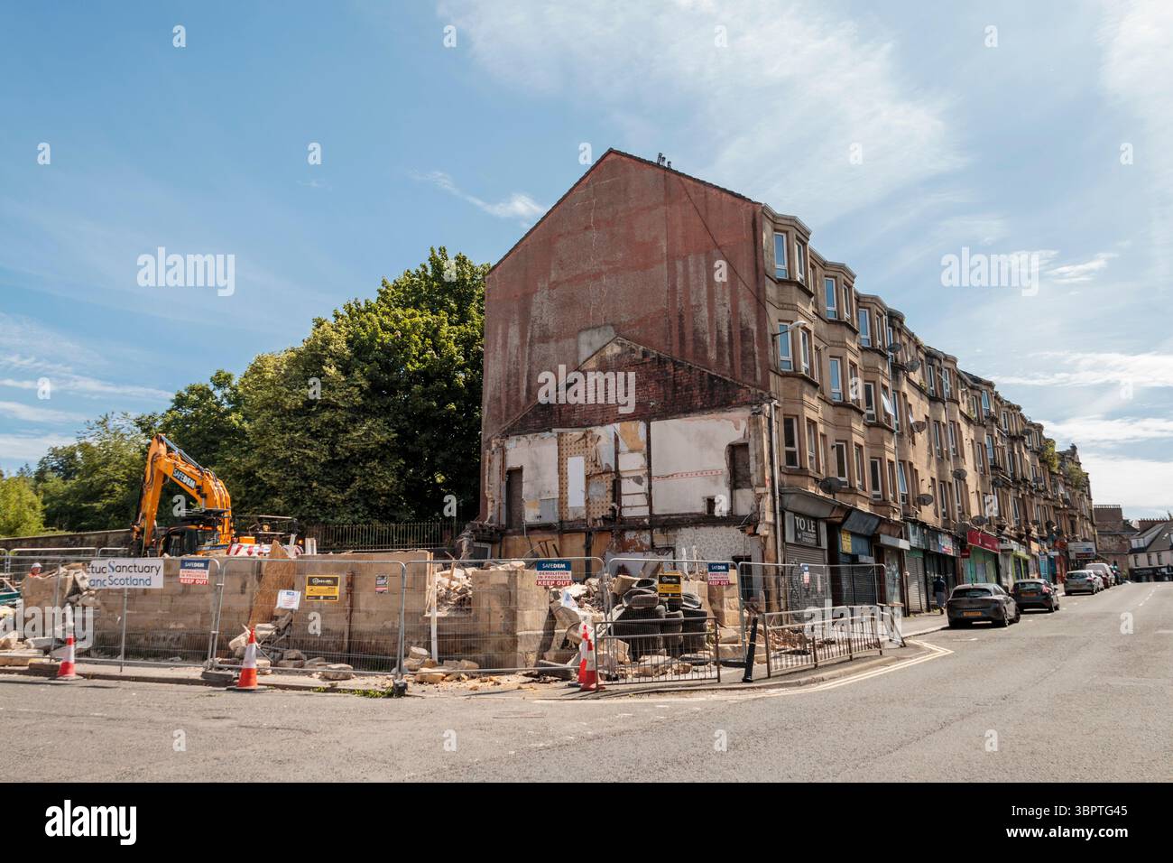 Abriss Paisley Well, 8. Juli 2025 Stockfoto