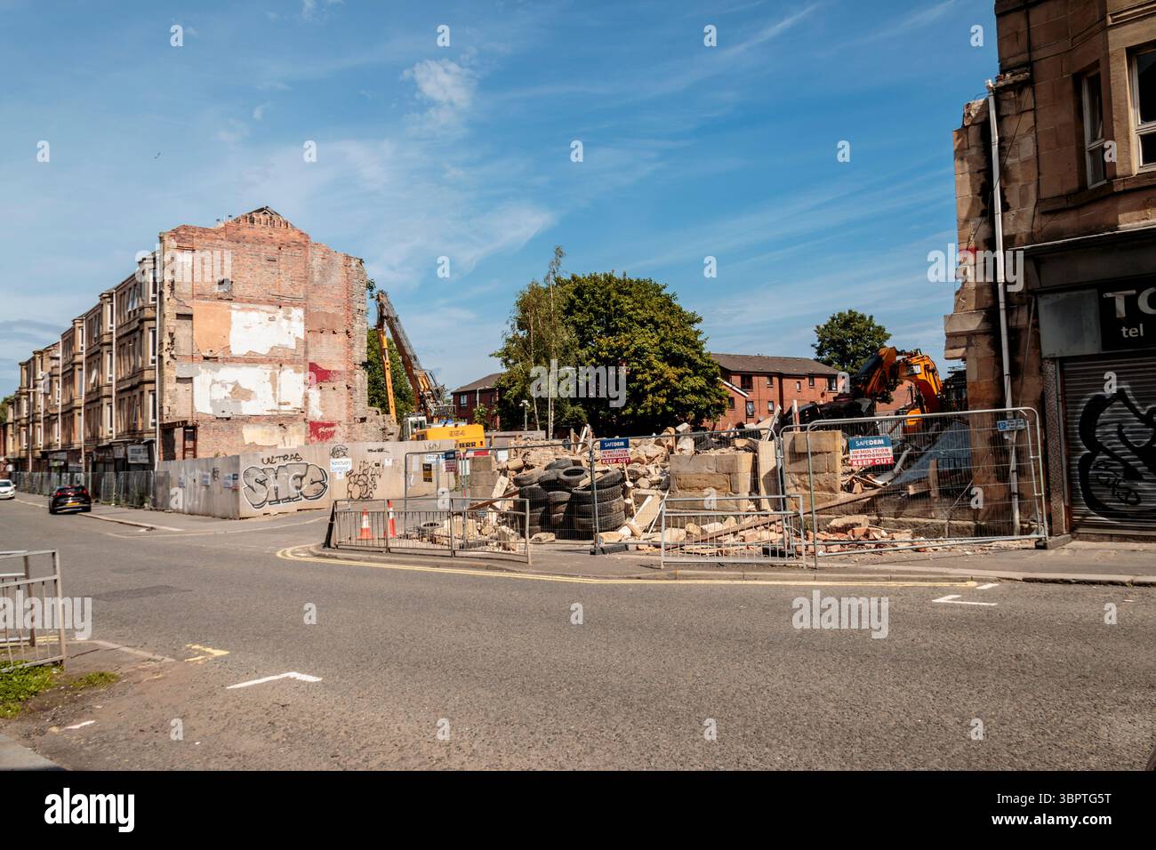 Abriss Paisley Well, 8. Juli 2025 Stockfoto