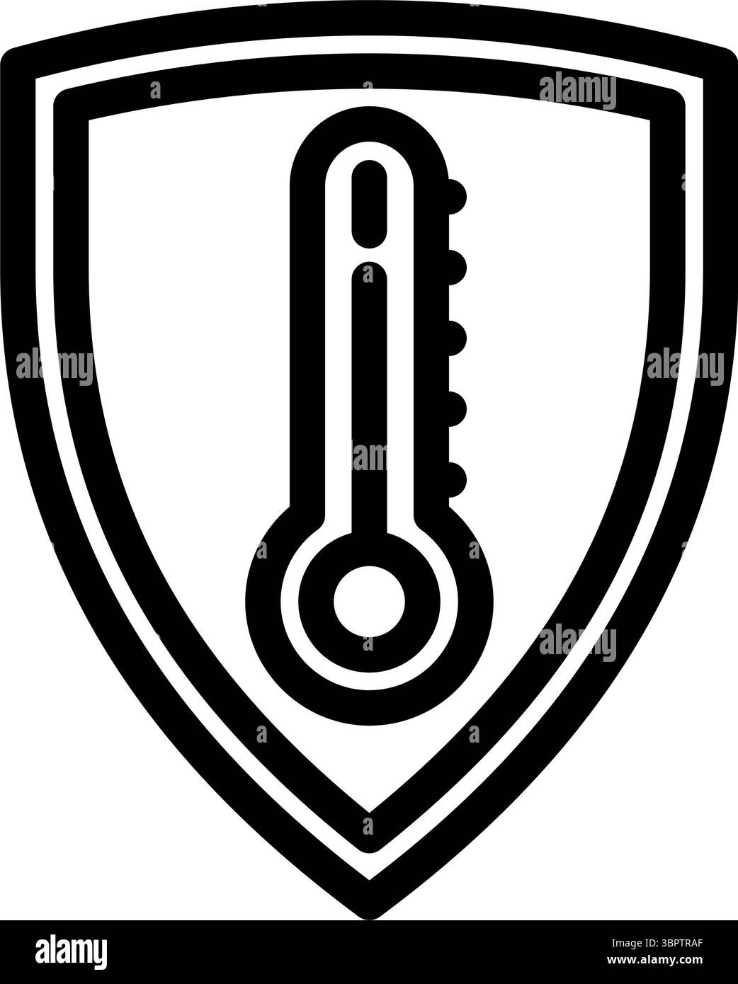 Vektorgrafik für temperaturbeständige Linien Stock Vektor