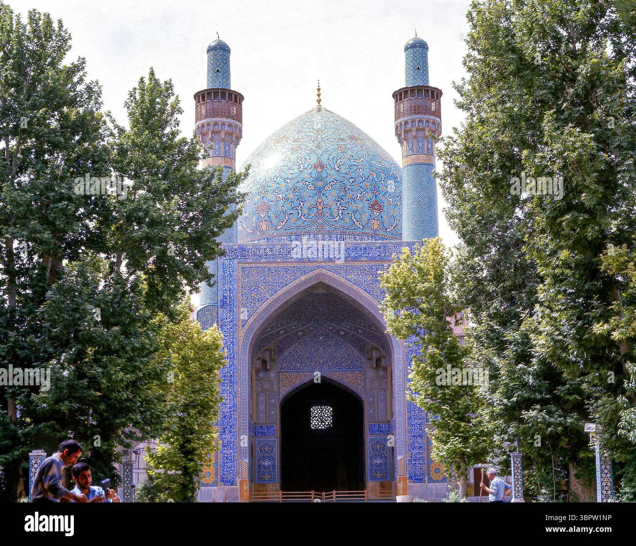 Imam (Shah) Moschee, Naghsh-e Jahan Platz, Isfahan, Esfahan, Islamische Republik Iran Stockfoto