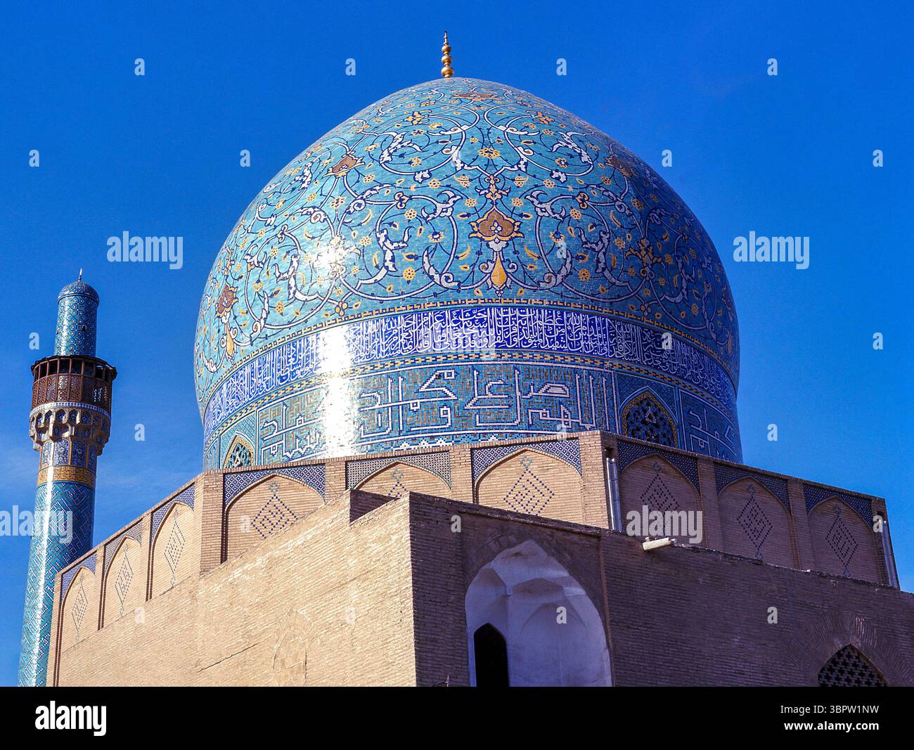 Imam (Shah) Moschee, Naghsh-e Jahan Platz, Isfahan, Esfahan, Islamische Republik Iran Stockfoto