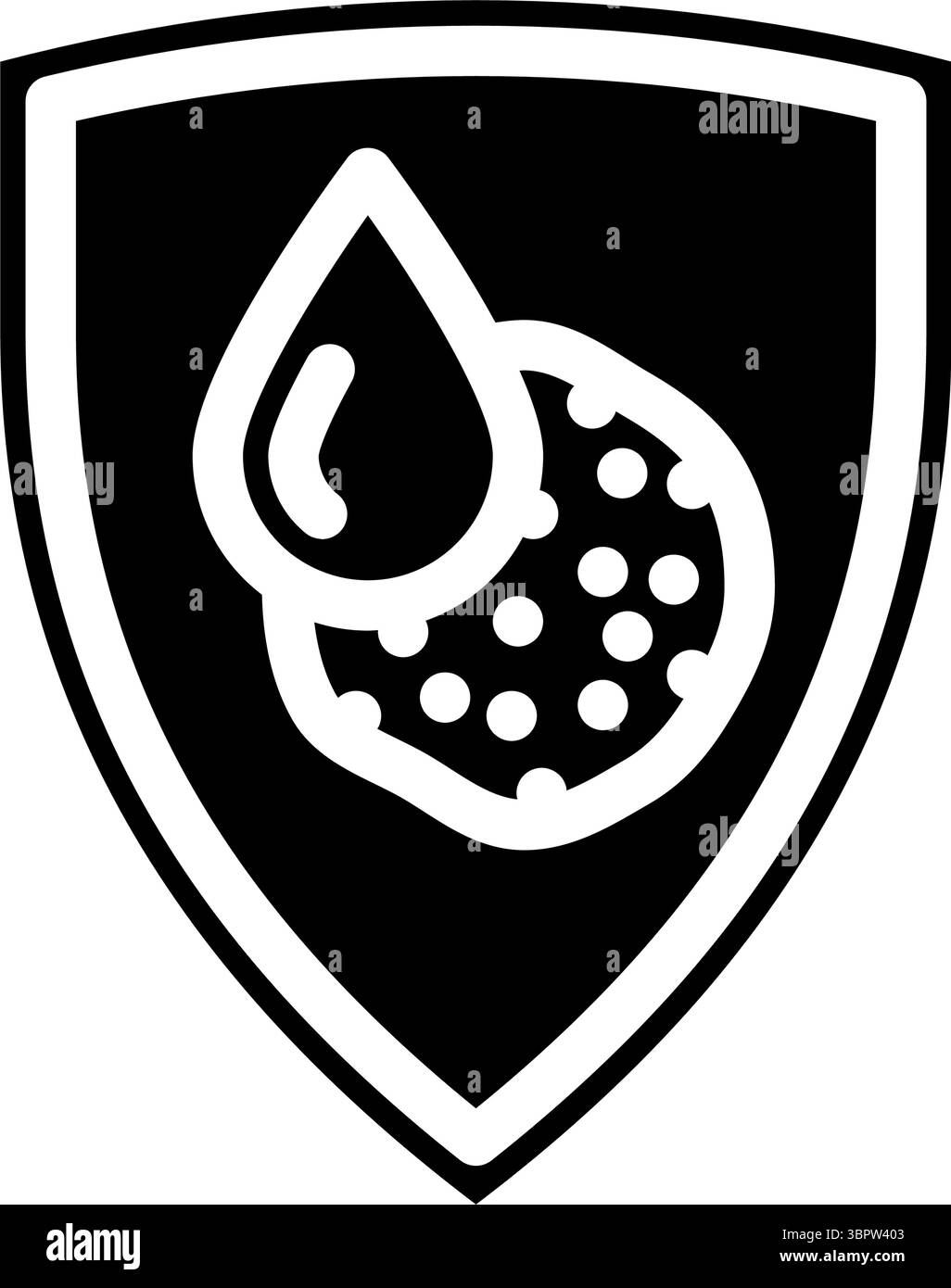 Rostbeständige Glyphe Symbol Vektor Illustration Stock Vektor