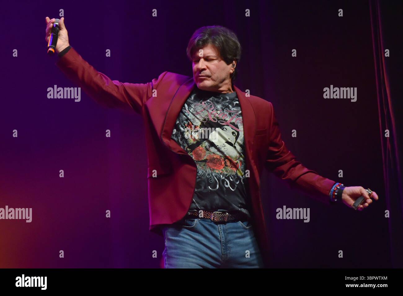 Sao Paulo, Brasilien. Juli 2025. SP - SAO PAULO - 07/09/2025 - SAO PAULO, TUTTI FRUTTI FEIERT 50 JAHRE RITA LEE's FORBIDDEN FRUIT - Paulo Ricardo während eines Auftritts der Band Tutti Frutti. Die Show feiert 50 Jahre seit der Veröffentlichung von Rita Lees Album Fruto Proibido mit besonderen Gästen in der Tokio Marine Hall in Sao Paulo. (Foto: Jota Erre/AGIF/SIPA USA) Credit: SIPA USA/Alamy Live News Stockfoto