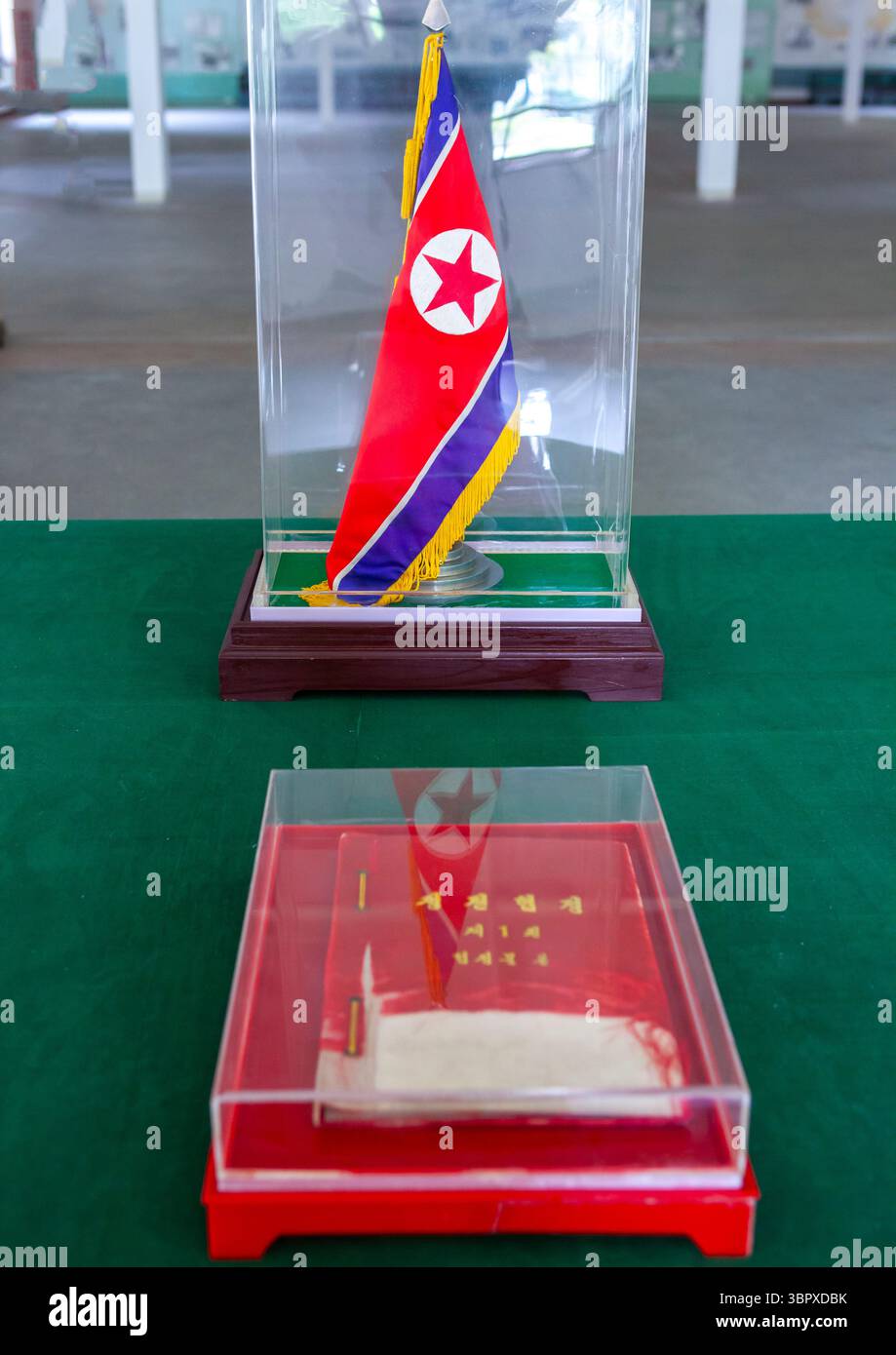 Waffenstillstandsvereinbarung im Friedensmuseum, Nordhwanghae, Panmunjom, Nordkorea Stockfoto
