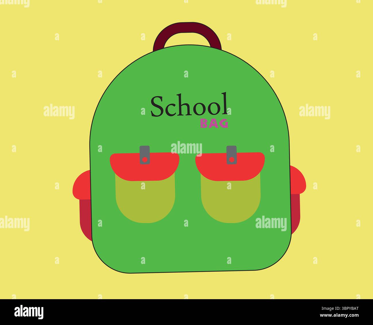 Schule Bagj Vector Design Stock Vektor