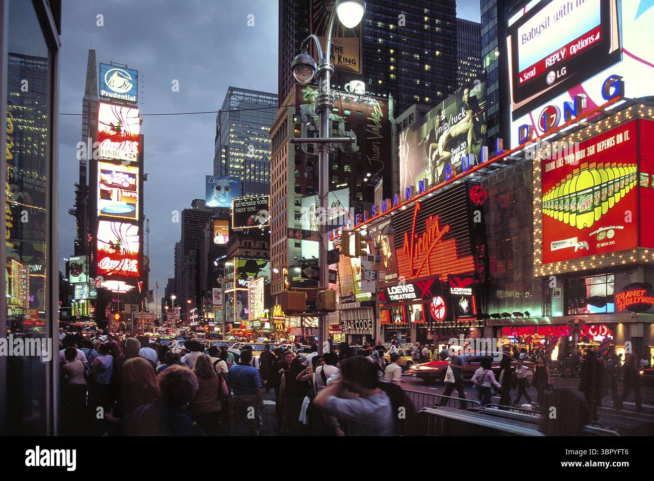 Time Square am Abend, New York City, USA Stockfoto Time Square am Abend, New York City, USA Stockfoto