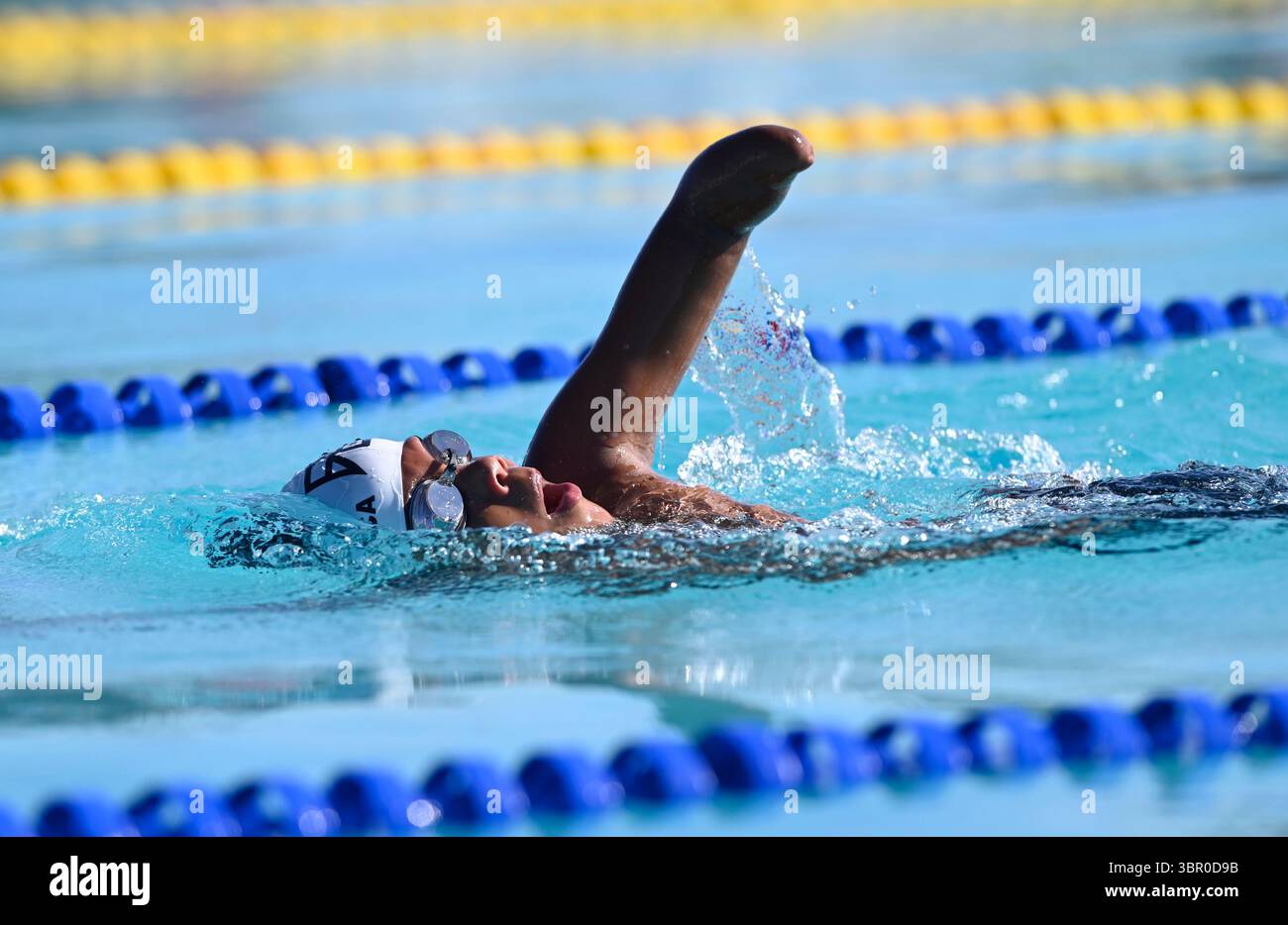 Rio de Janeiro-Brazill 5. Juli 2025, Training mit paralympischen Schwimmsportlern im Cefan-Pool Stockfoto