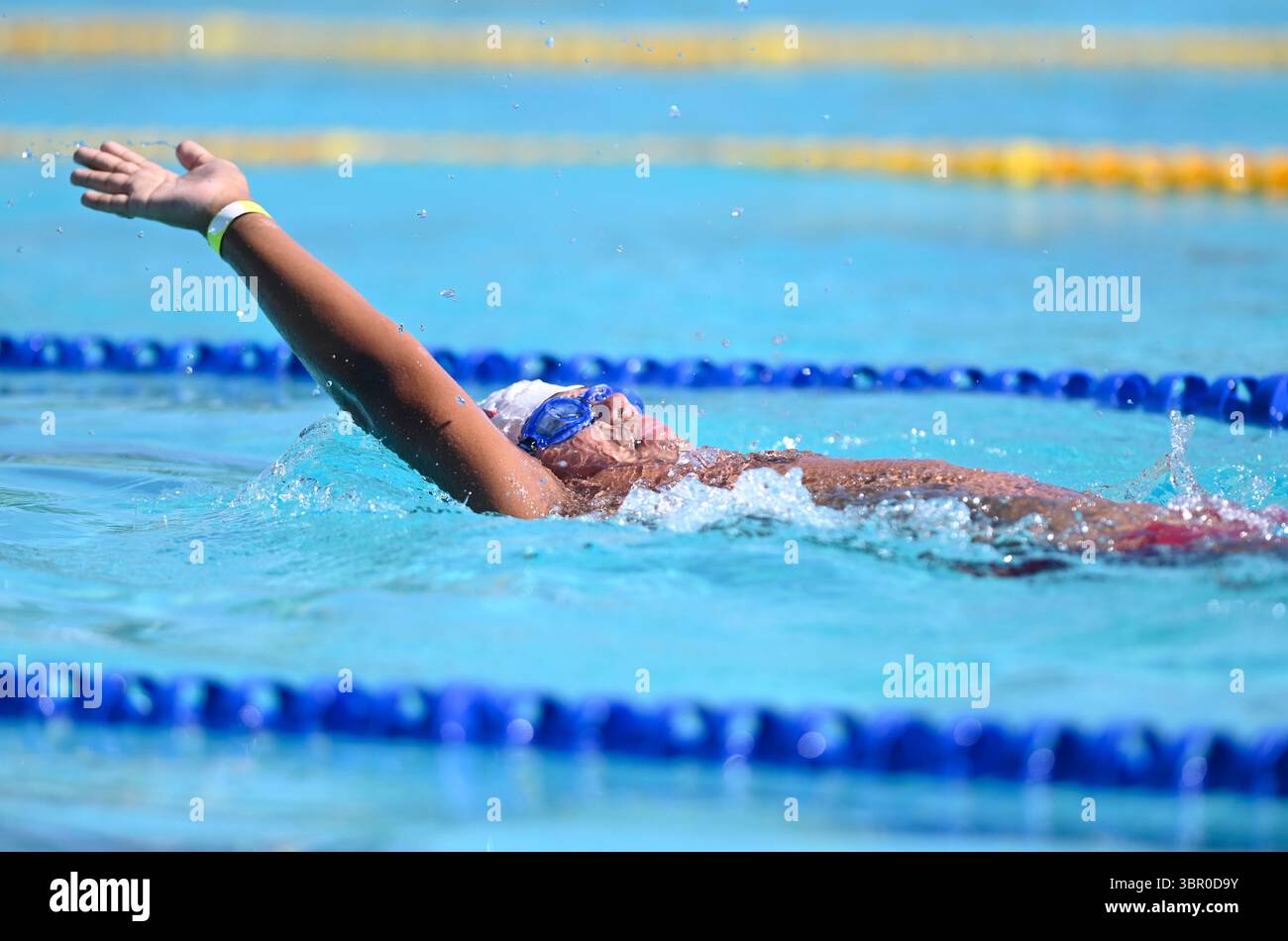 Rio de Janeiro-Brazill 5. Juli 2025, Training mit paralympischen Schwimmsportlern im Cefan-Pool Stockfoto