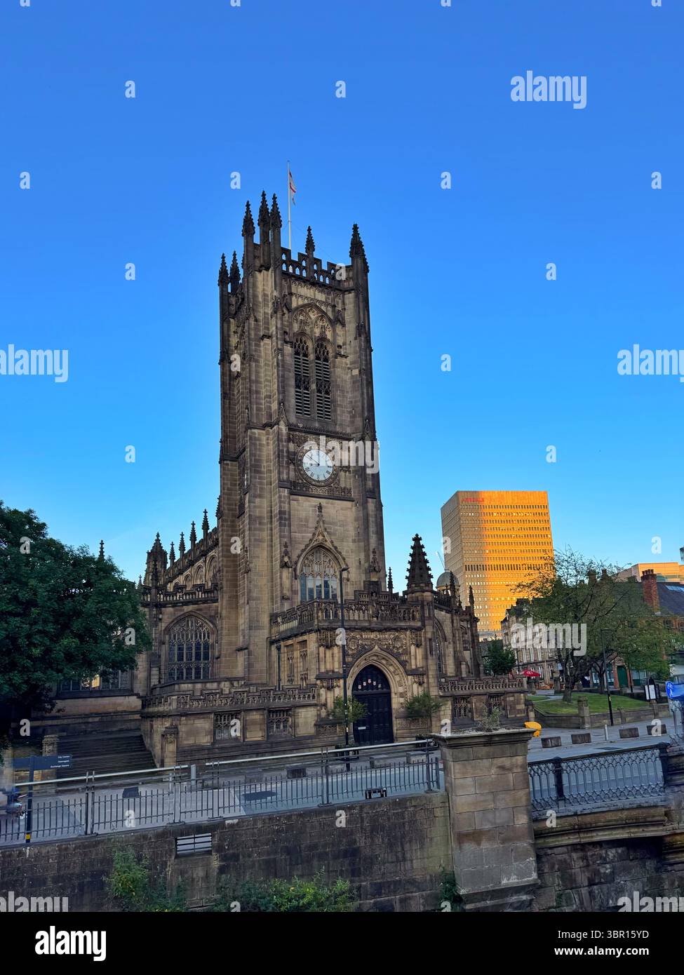 Kathedrale von Manchester, Stadtzentrum von Manchester, England, Großbritannien Stockfoto