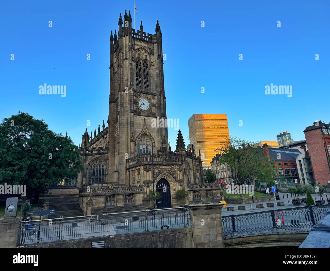 Kathedrale von Manchester, Stadtzentrum von Manchester, England, Großbritannien Stockfoto