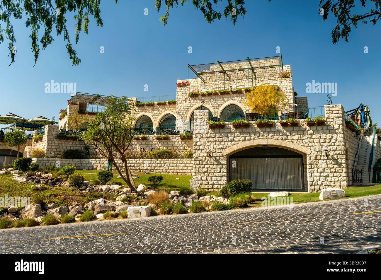Wunderschöne Architektur im alten Stil. Doha Katar. Stockfoto