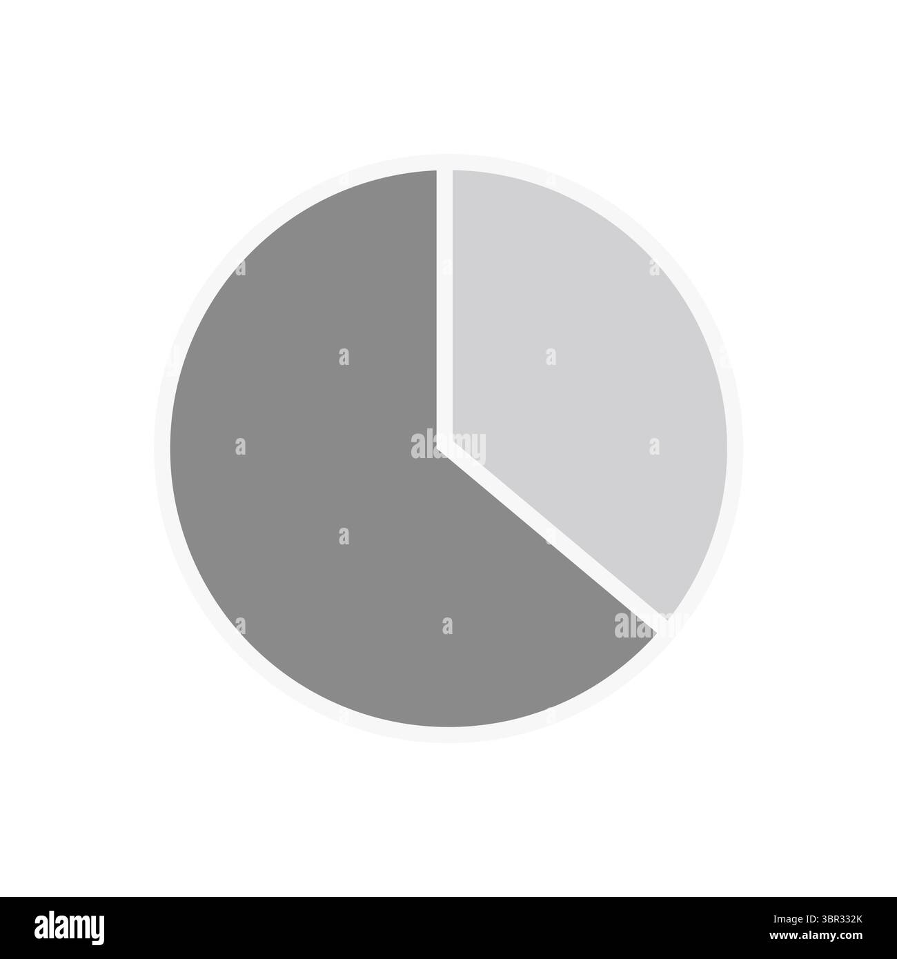 Digital generiertes Bild des Graukreisdiagramms Stockfoto