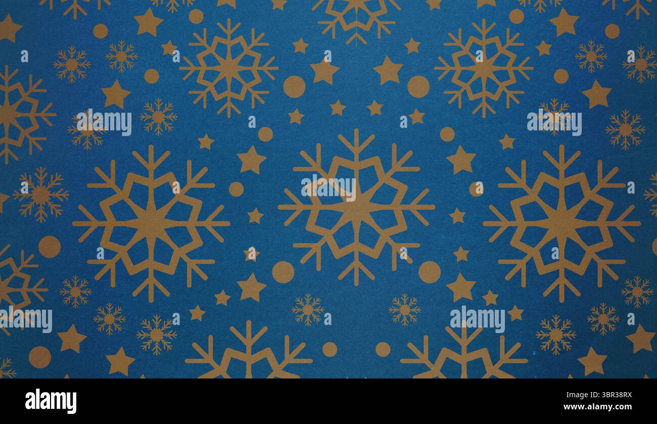 Schneeflocken-Tapetenmuster Stockfoto