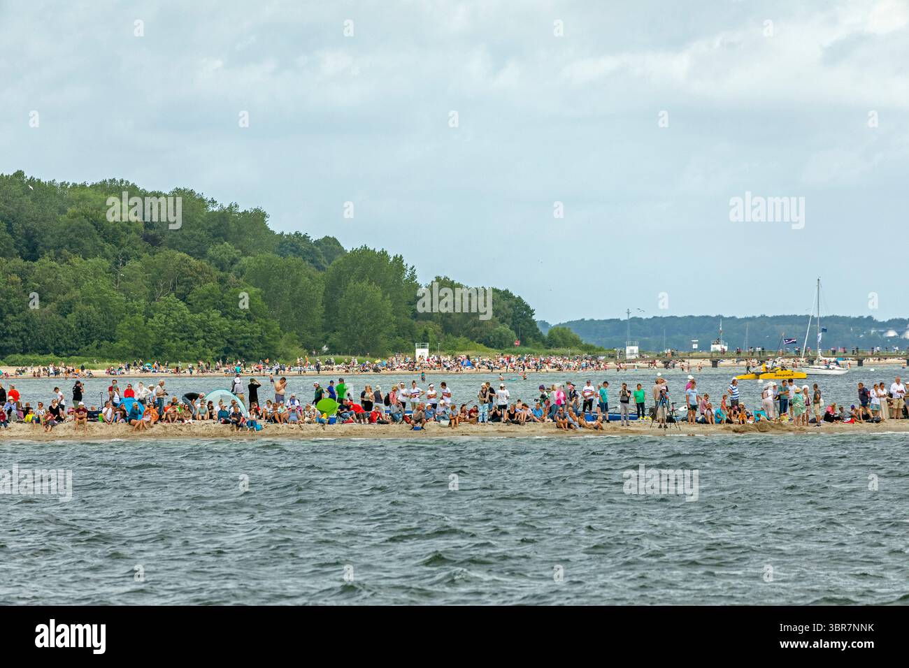 Windjammerparade, Kieler Woche, Kieler Fjord, Kiel, Schleswig-Holstein, Deutschland Stockfoto