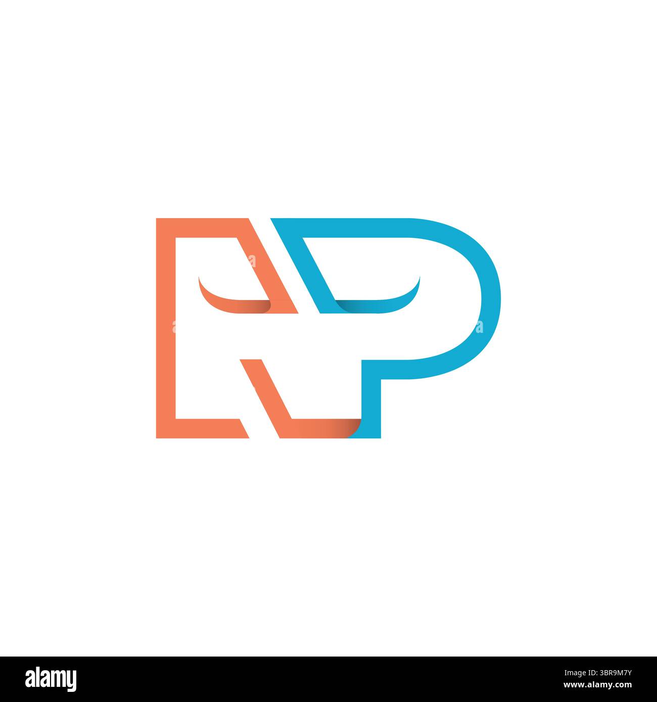 Anfangsbuchstabe NP Logo Design Vektorvorlage. Logo mit NP-Letter in modernem Liniendesign Stock Vektor