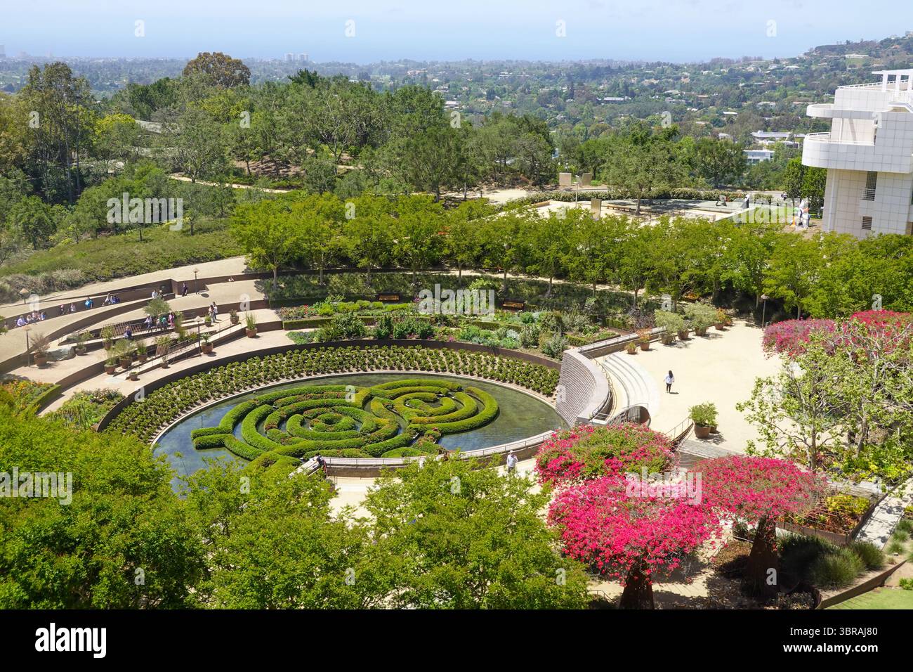 Central Garden Amphitheater von oben Stockfoto Central Garden Amphitheater von oben Stockfoto