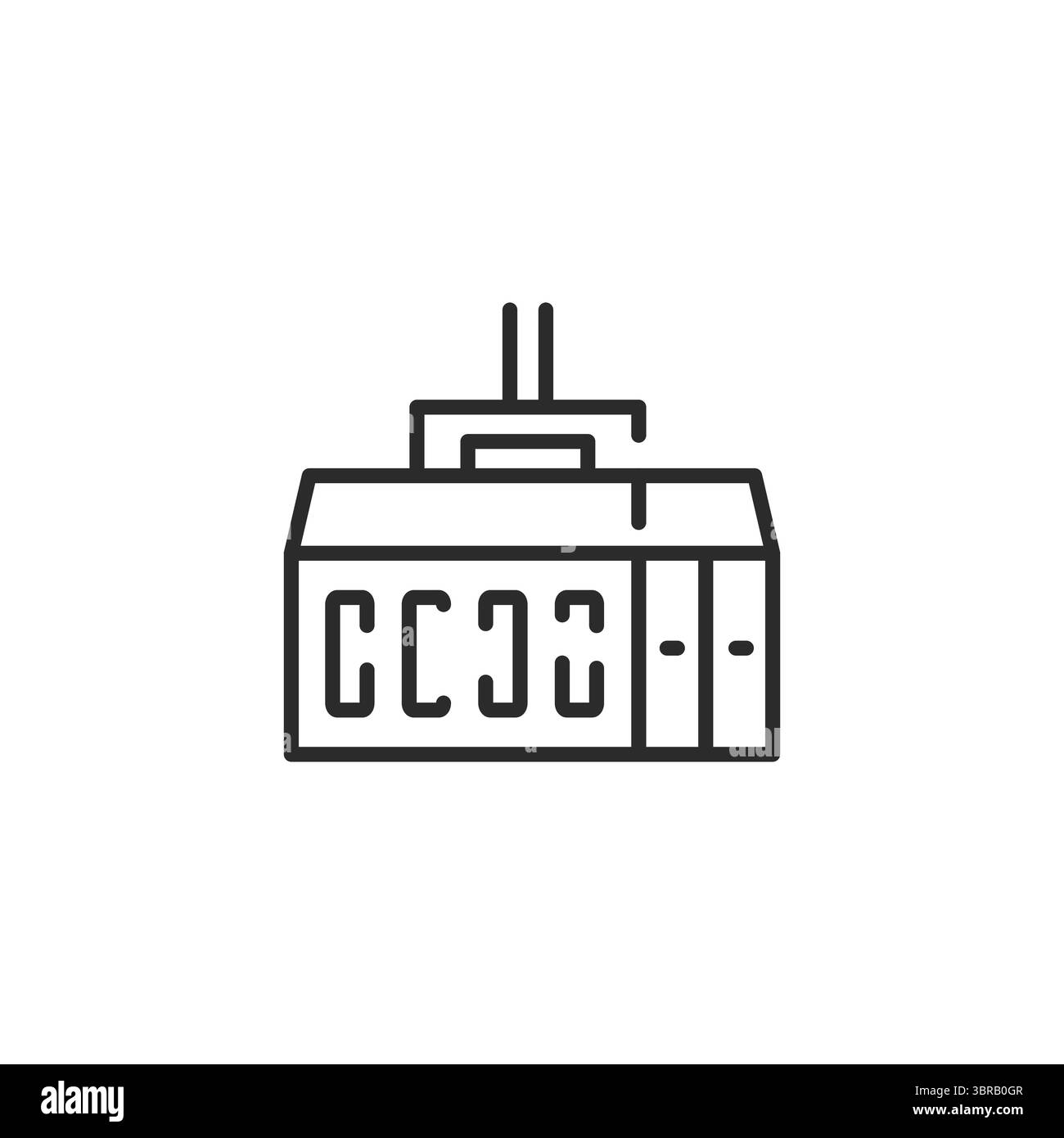 Symbol Versandcontainer Stock Vektor