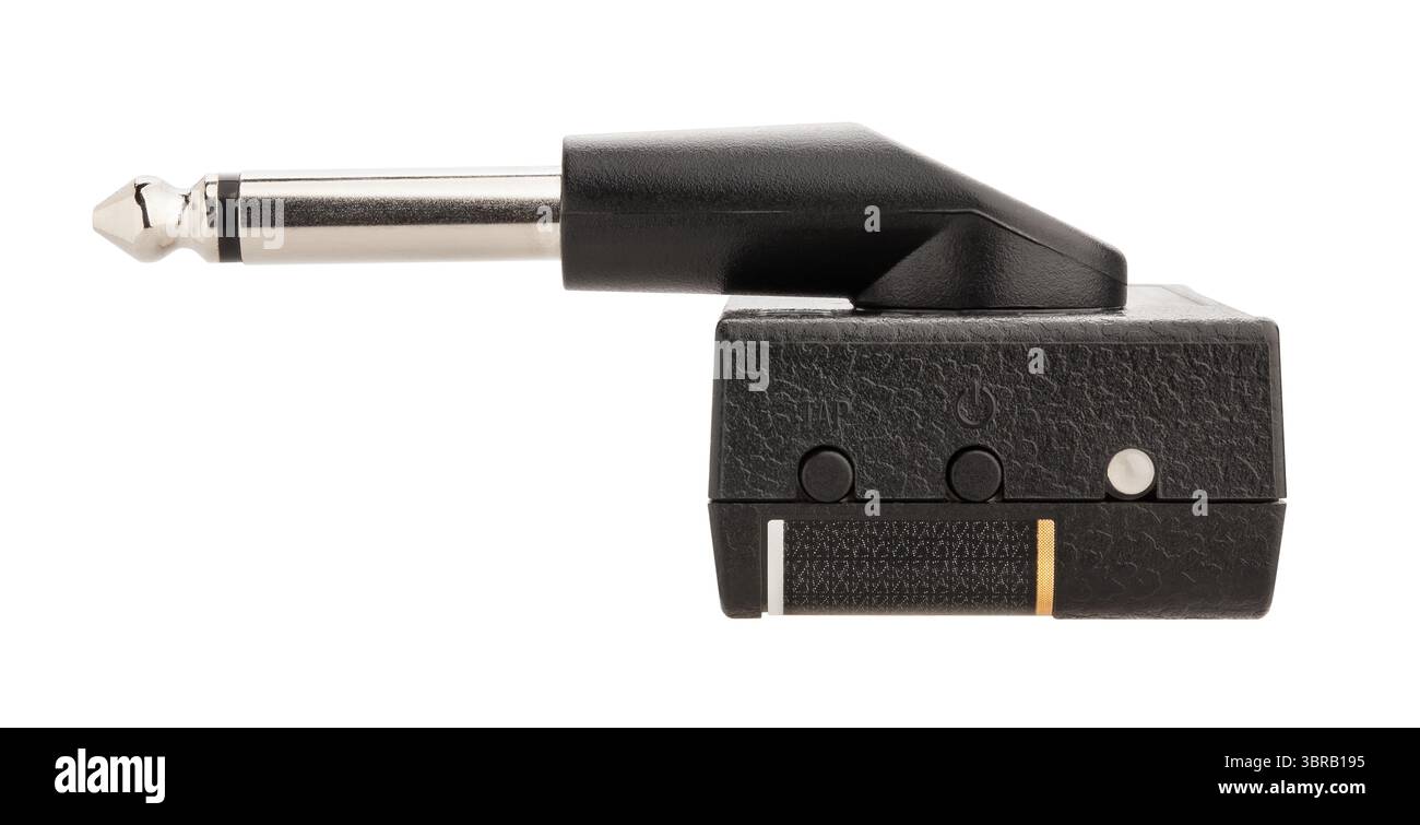 Amplug-Pfad auf weiß isoliert Stockfoto