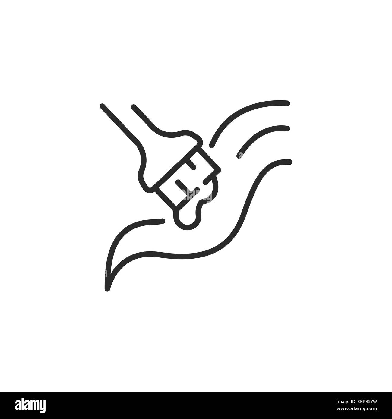 Symbol Für Die Haarfärbung Stock Vektor