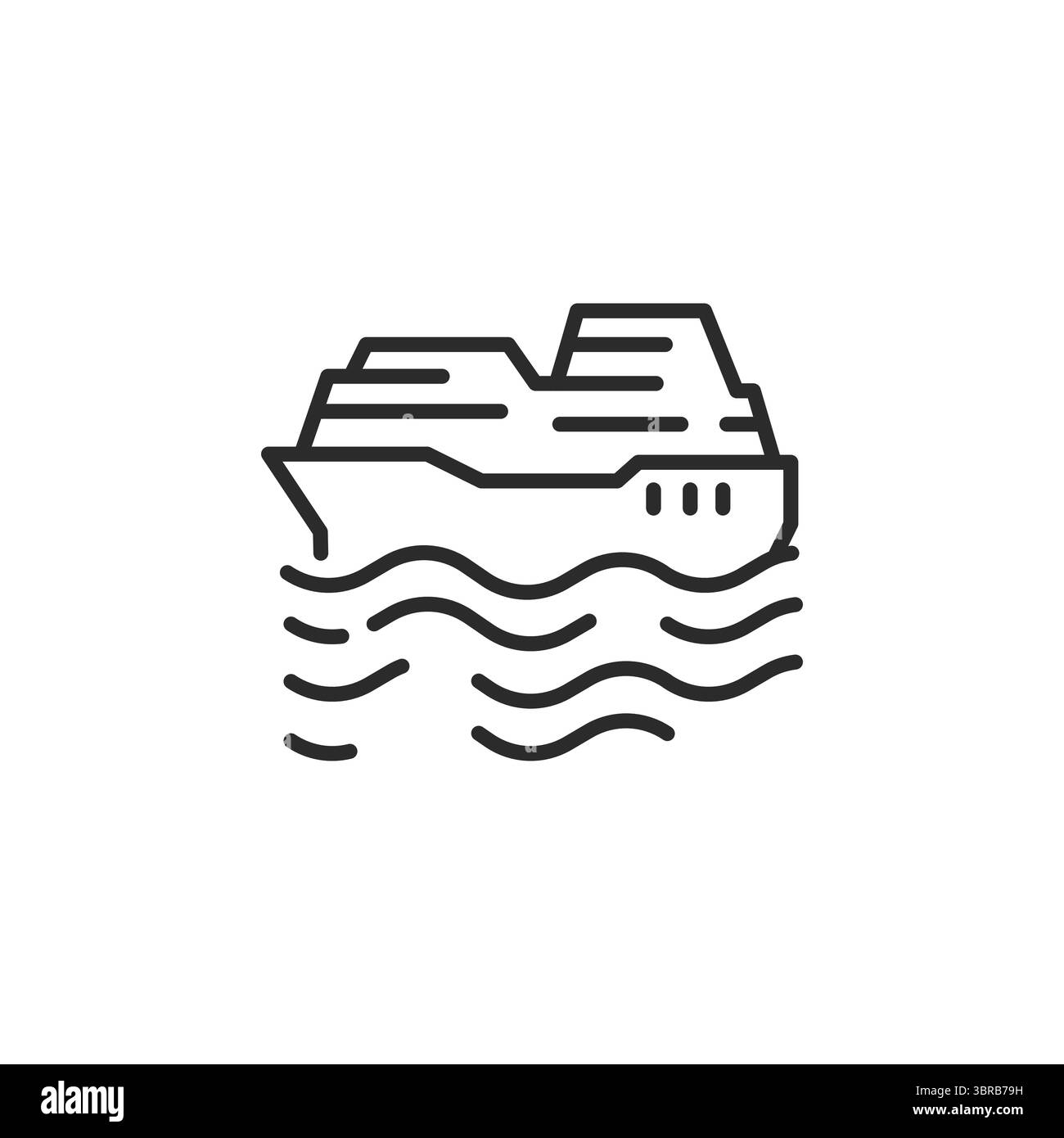 Kreuzschiff-Symbol Stock Vektor