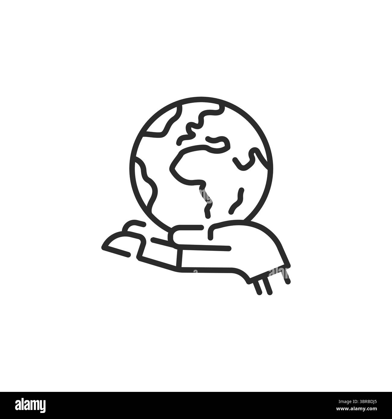 Symbol „AI hält Masse“ Stock Vektor