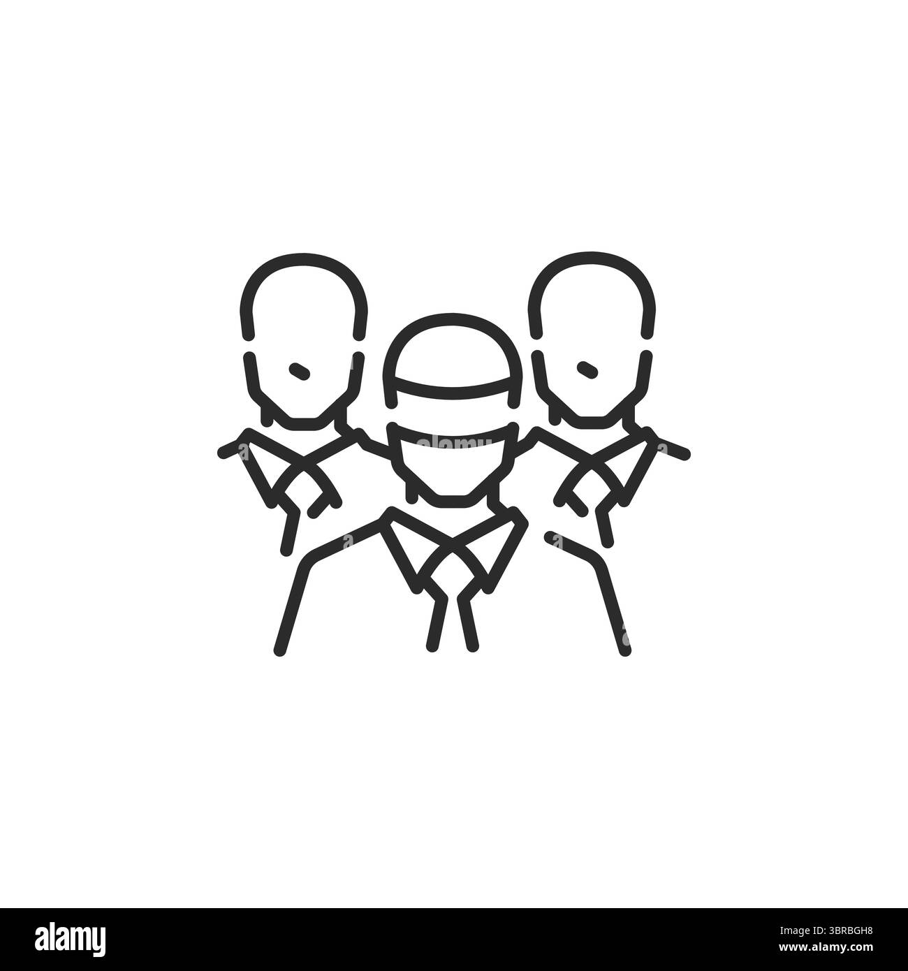 Symbol „AI Workforce“ Stock Vektor