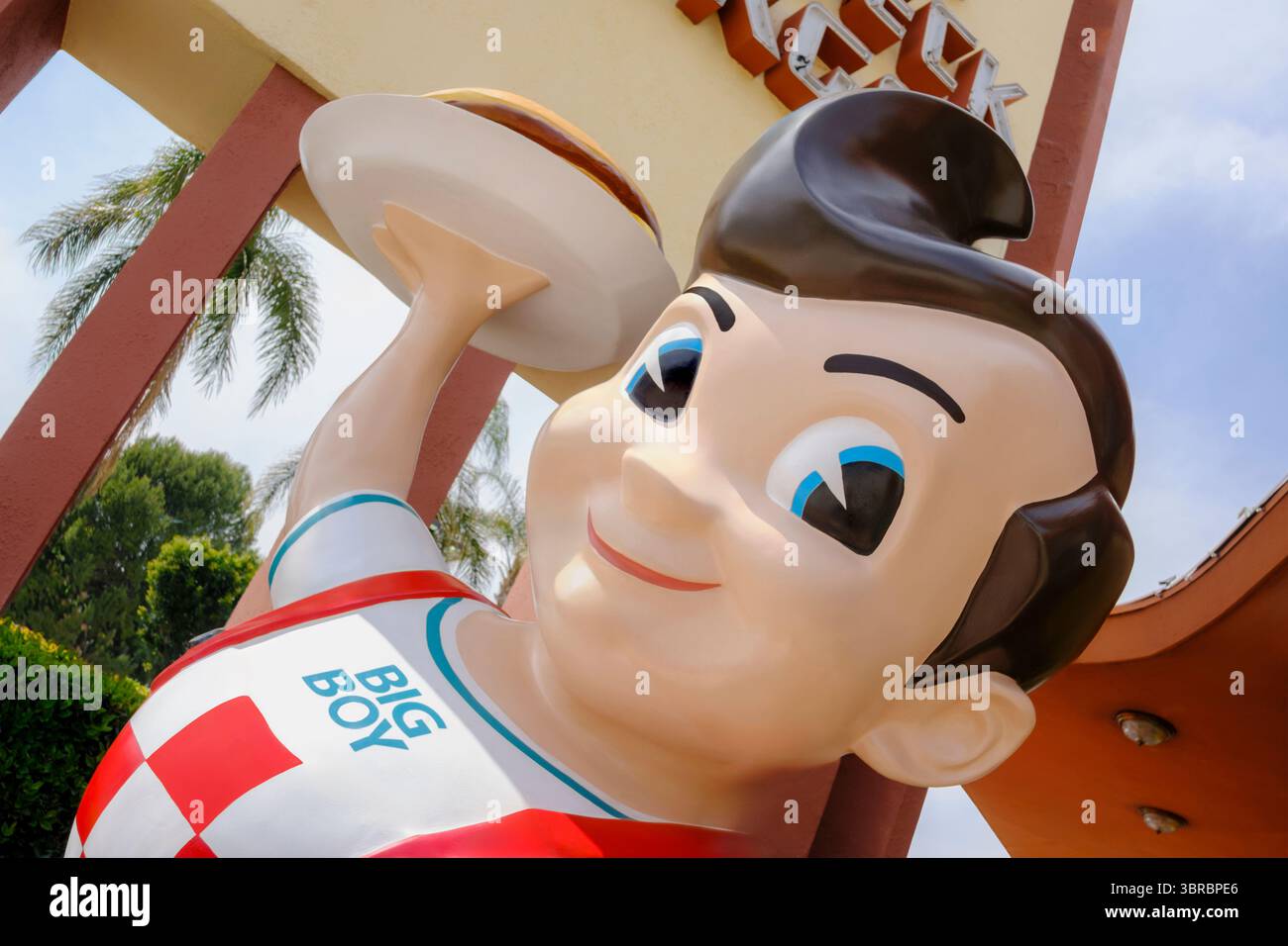 Bob's Big Boy Statue und Restaurant, Burbank, Kalifornien, USA Stockfoto