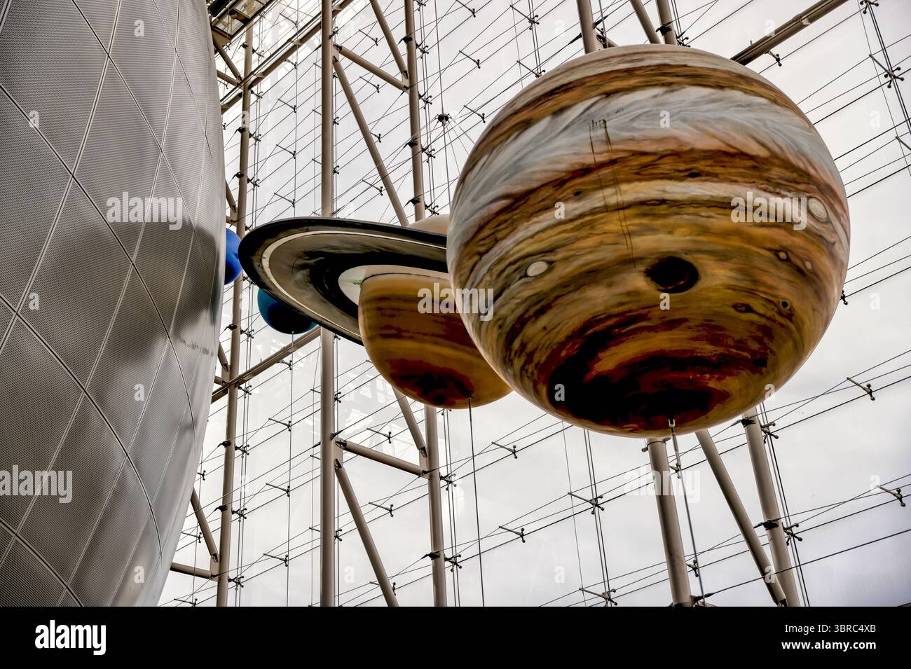New York, New York - 17. Februar 2022: Innenräume und Ausstellungen des Hayden Planetariums in New York Stockfoto