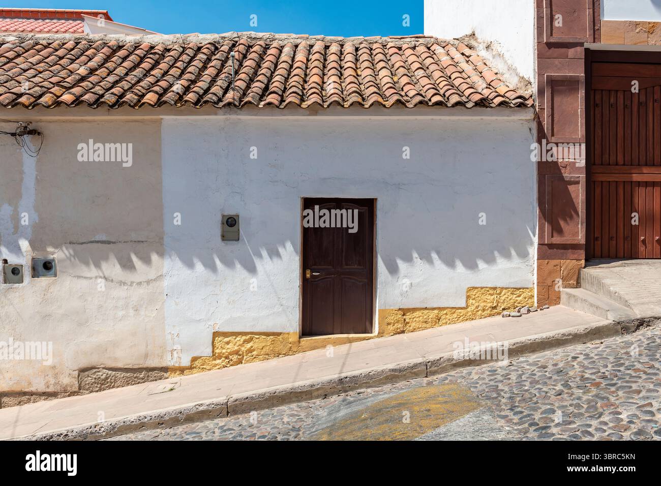 Kolonialarchitektur der weißen Stadt Sucre, Bolivien. Stockfoto