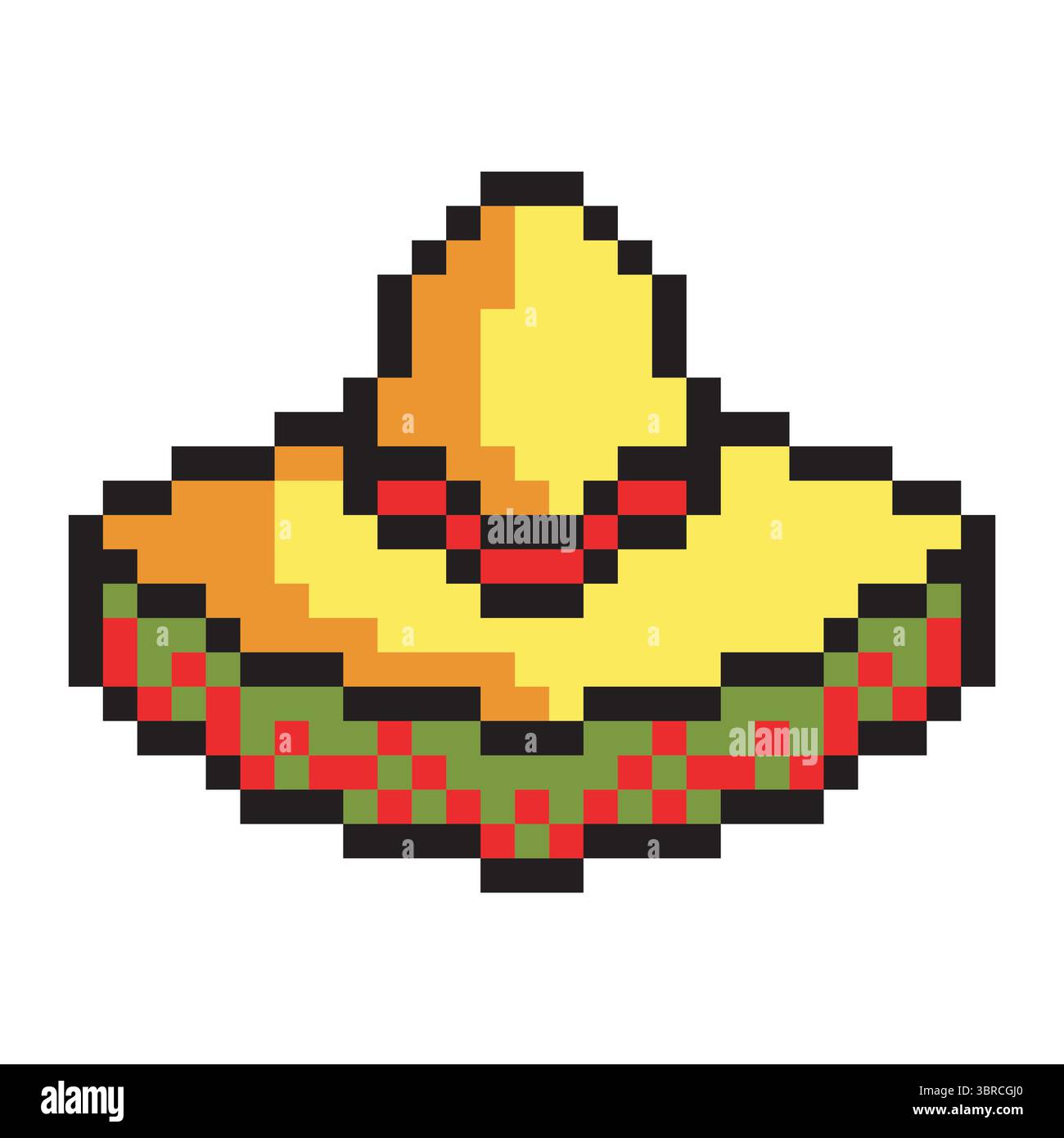 Sombrero mexico Hut in Pixelkunst Stock Vektor