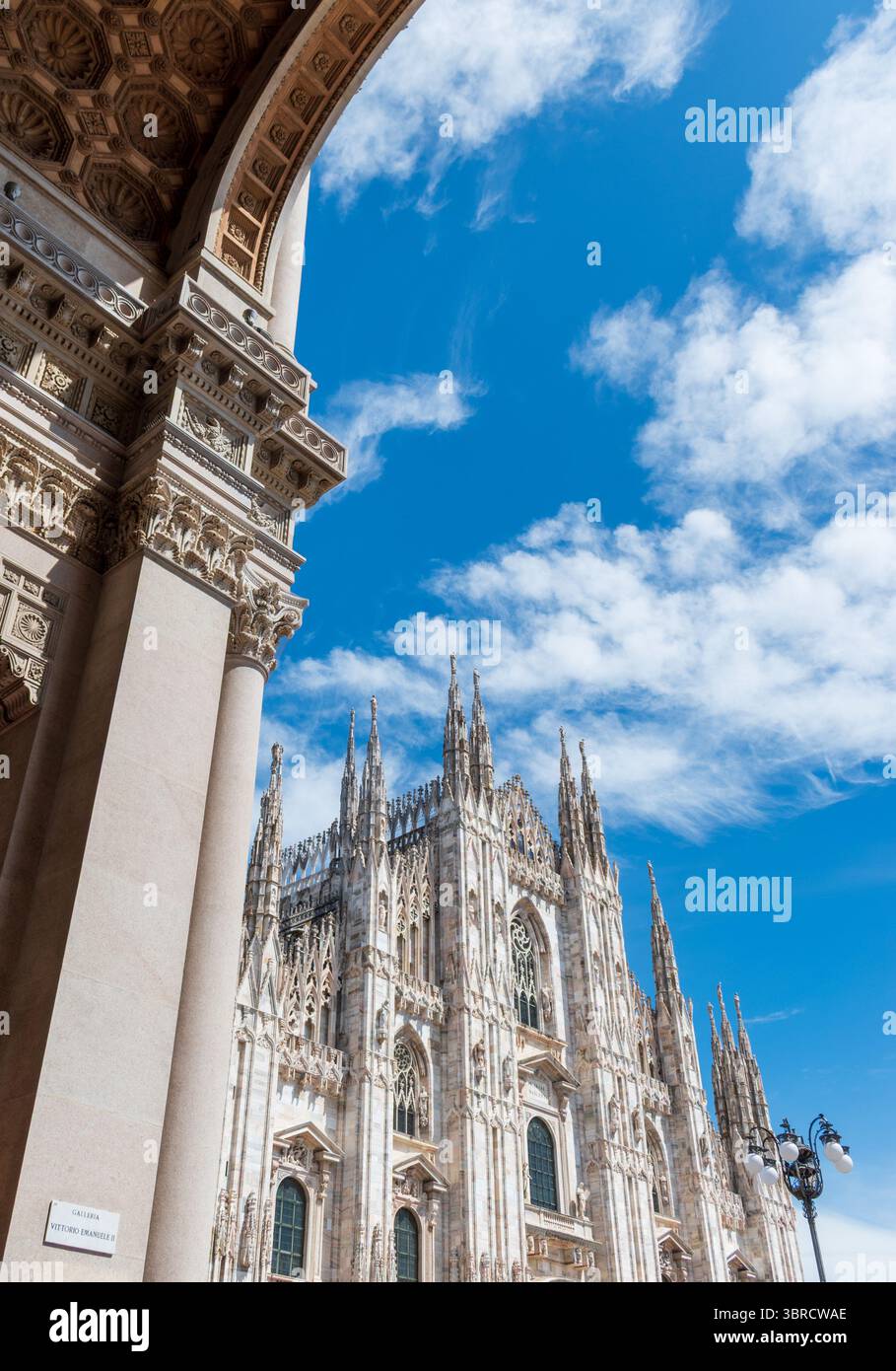 Der Dom aus der Galerie Vittorio Emanuele II, Mailand, Italien Stockfoto