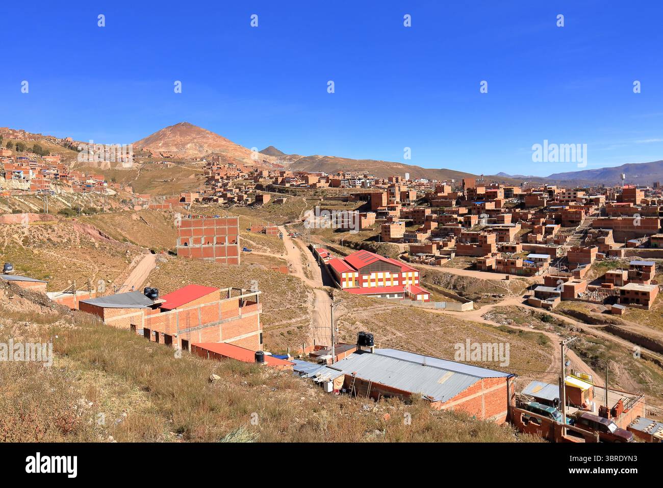 Der Blick über Potosi in Bolivien Stockfoto