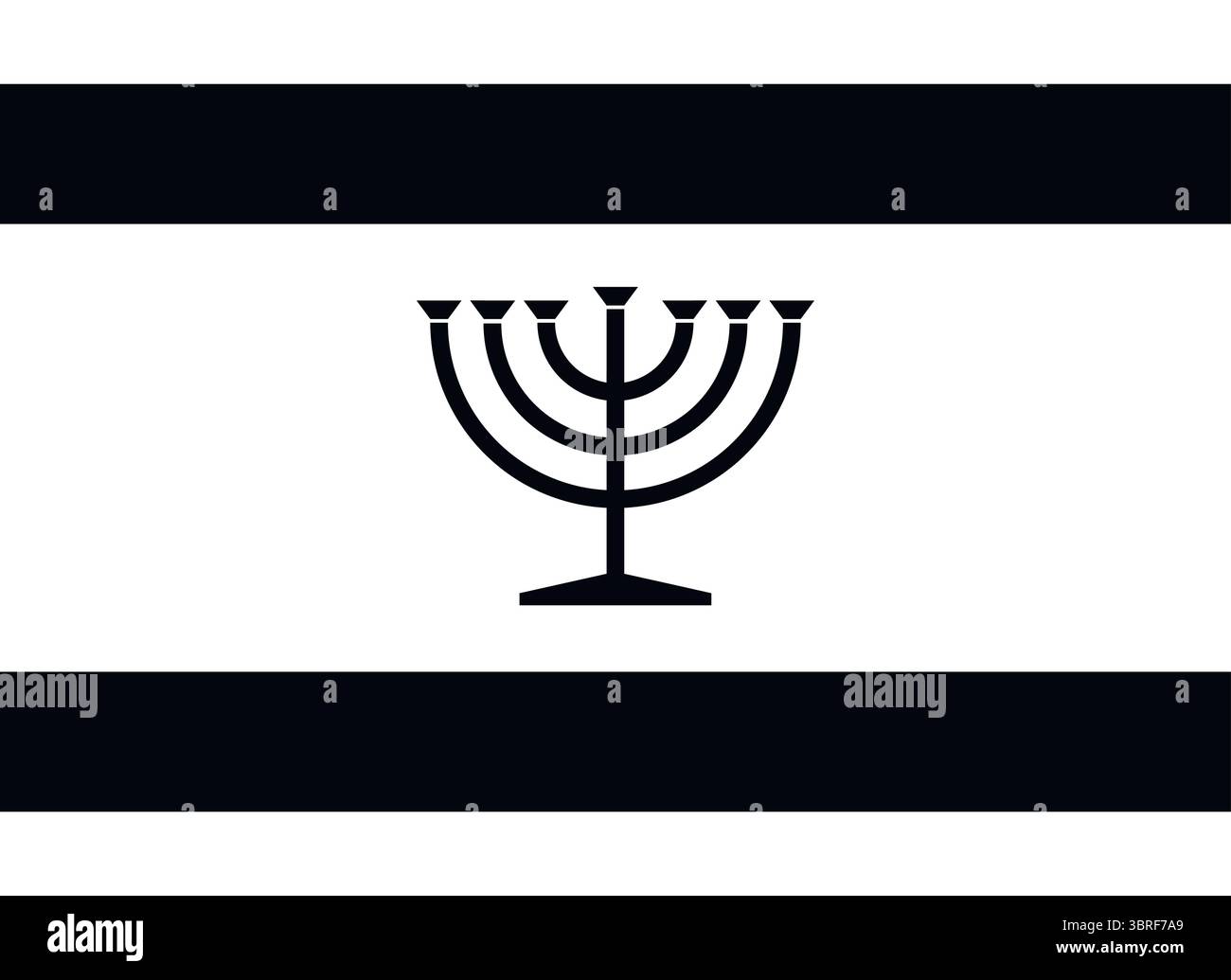 Vorgeschlagene jiddische Flagge – kulturelles Symbol der jiddischen Sprache und des jüdischen Erbes, inoffizielles Bannerdesign, Vektorillustration Stock Vektor