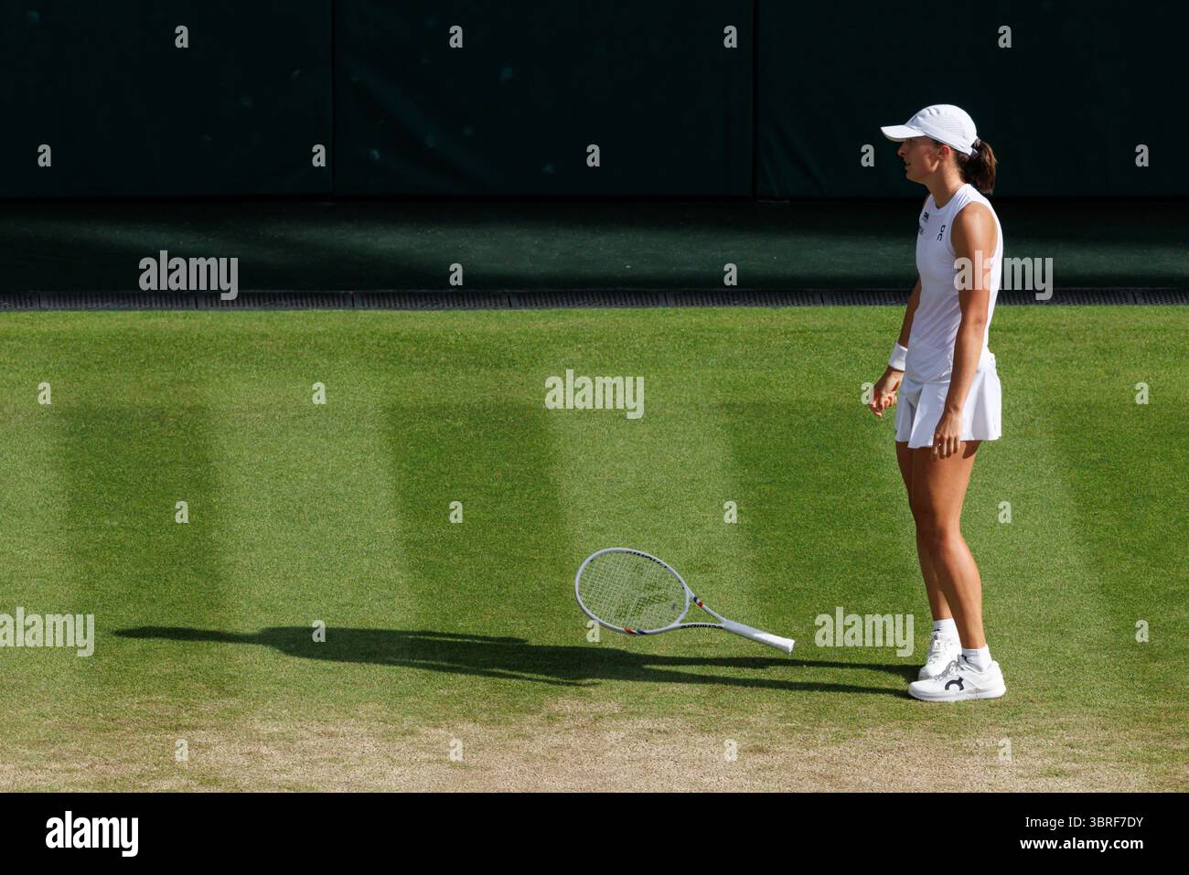 Wimbledon, Großbritannien. Juli 2025. IgA Swiatek (POL) gewinnt die Ladie's Championship während Wimbledon 2025. Quelle: Corleve/Alamy Live News Stockfoto