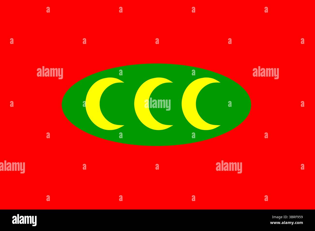 Flagge des Osmanischen Reiches – historische rote Flagge mit weißem Halbmond und Stern, die vom osmanischen Staat vom späten 18. Jahrhundert bis 1923 verwendet wurde Stock Vektor