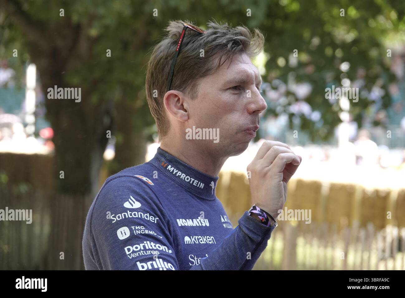 Goodwood, West Sussex, Großbritannien. Juli 2025. James Vowles, Principal des Williams F1-Teams beim Goodwood Festival of Speed (FOS) auf dem Anwesen des Duke of RichmondÕs. Quelle: Motofoto/Alamy Live News Stockfoto