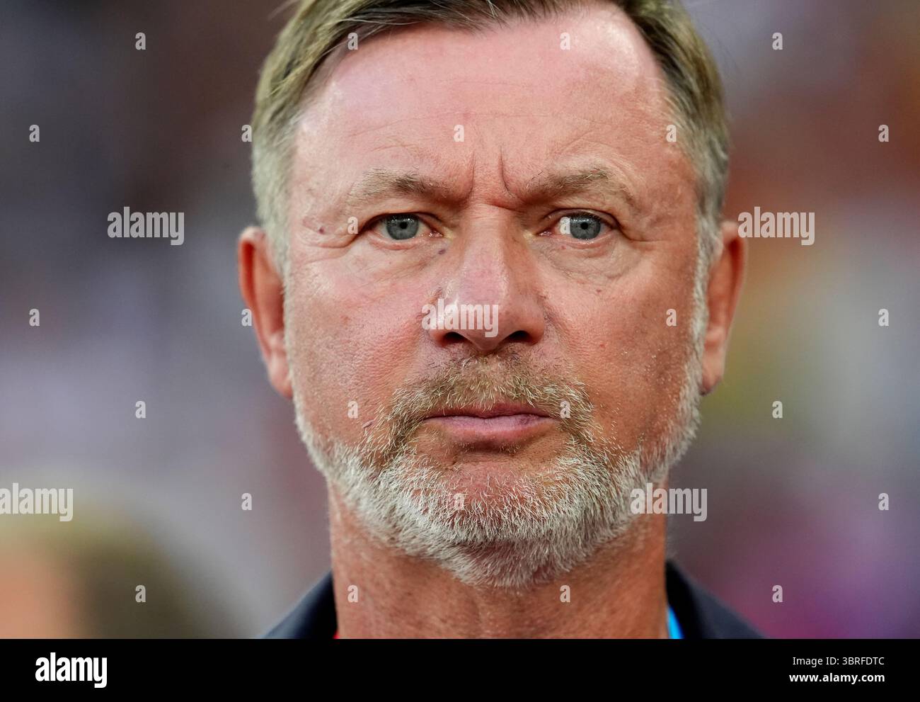 Schweden-Cheftrainer Peter Gerhardsson vor dem Gruppenspiel der UEFA Women's Euro 2025 im Stadion Letzigrund in Zürich. Bilddatum: Samstag, 12. Juli 2025. Stockfoto