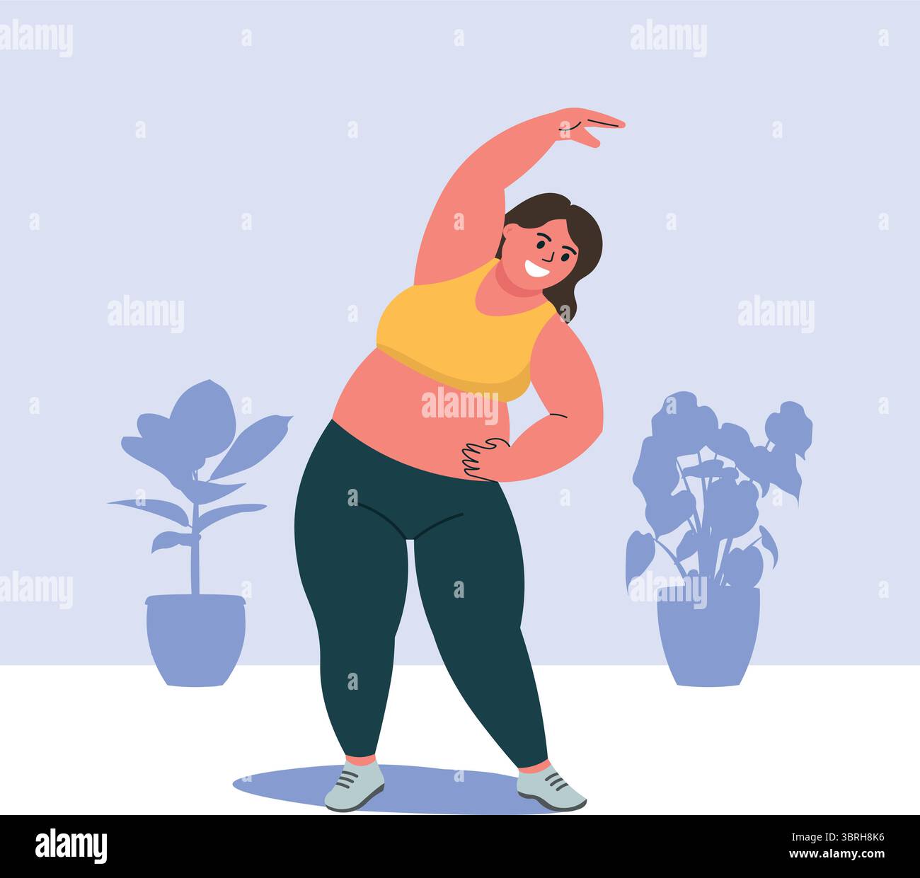 Jeder Körper ist ein Workout-Körper Stock Vektor