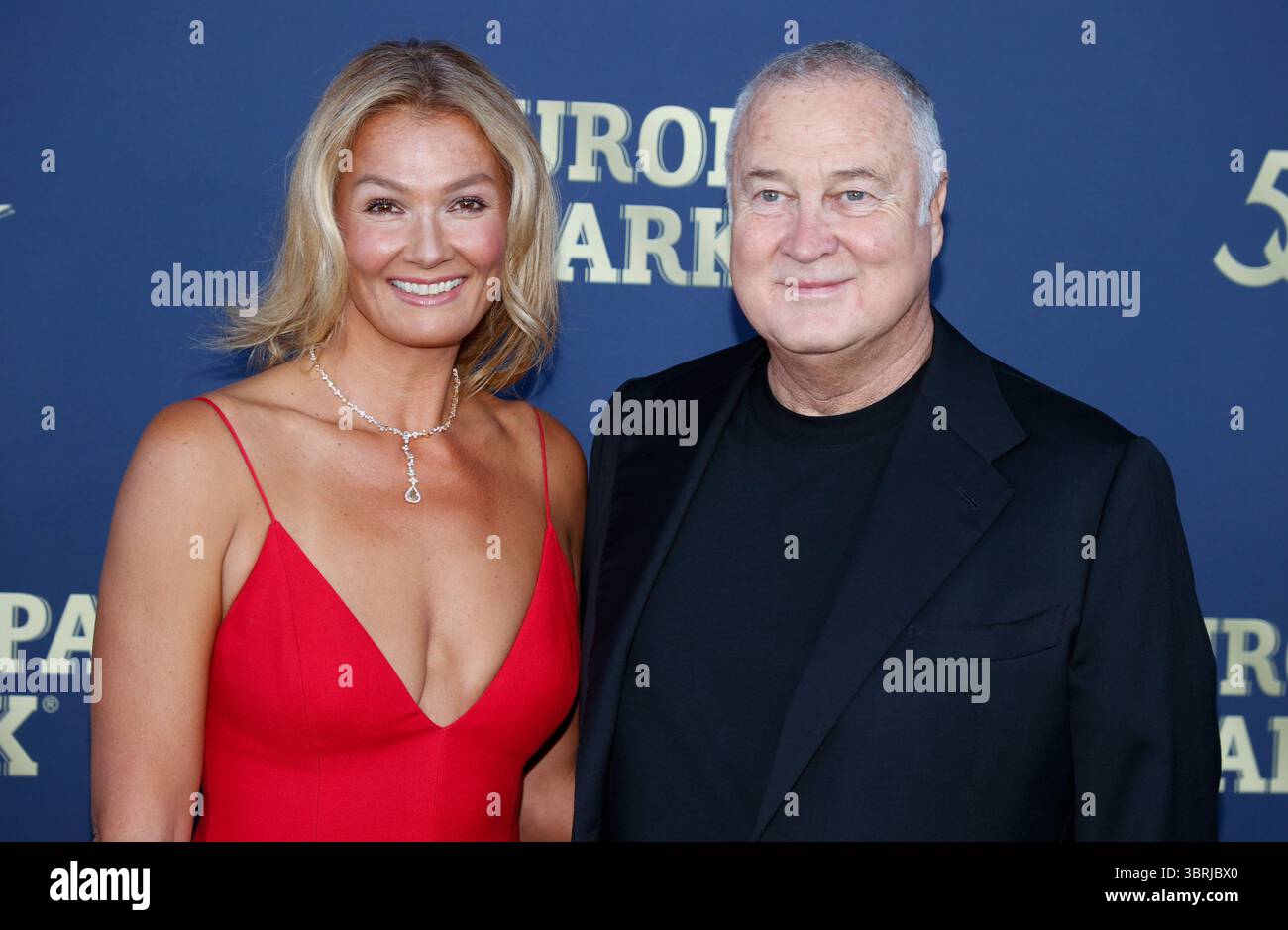 Rost, Deutschland. Juli 2025. Rust, Deutschland - 11. Juli 2025: Europa-Park feiert 50-jähriges Jubiläum mit der Sportsfrau Franziska Van Almsick und Jürgen B. Harder Credit: Mandoga Media/Alamy Live News Stockfoto