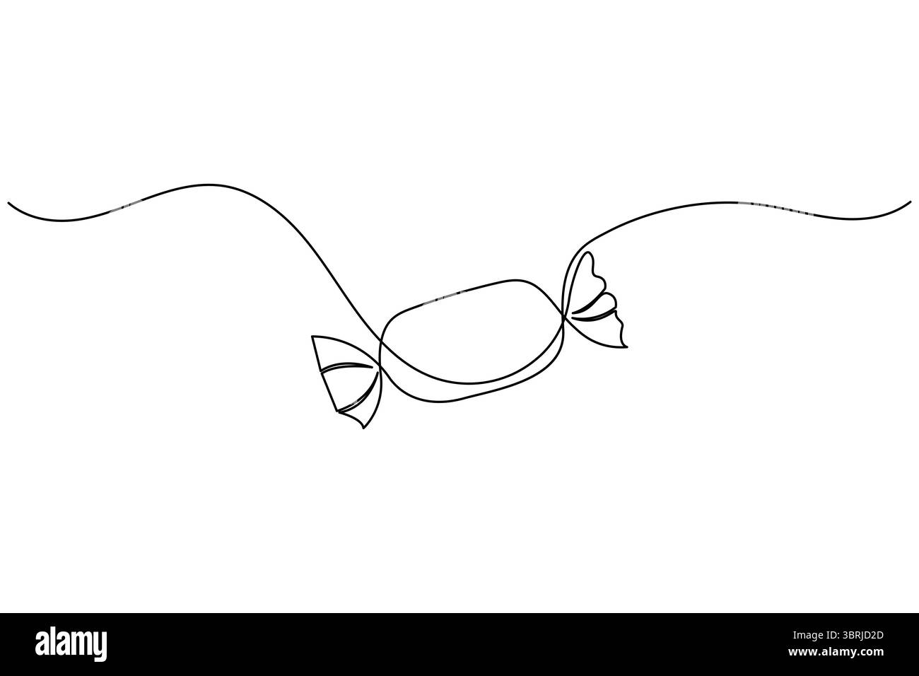 Durchgehende einzeilige Gitarrenzeichnung Vektor einfache Umrisse Musikinstrument minimalistischer Stil Stock Vektor