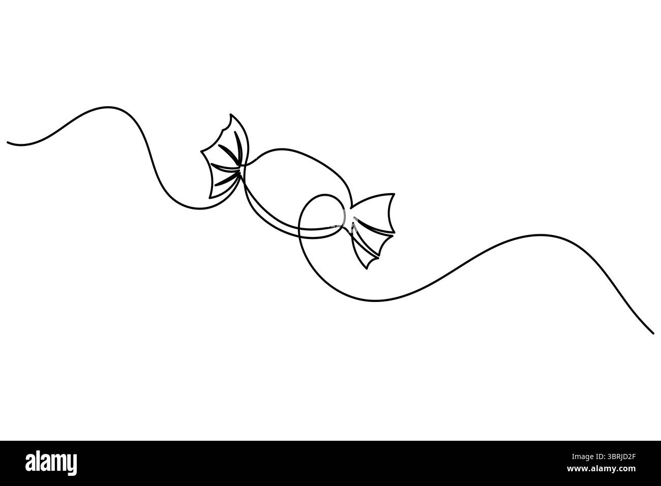 Durchgehende einzeilige Gitarrenzeichnung Vektor einfache Umrisse Musikinstrument minimalistischer Stil Stock Vektor