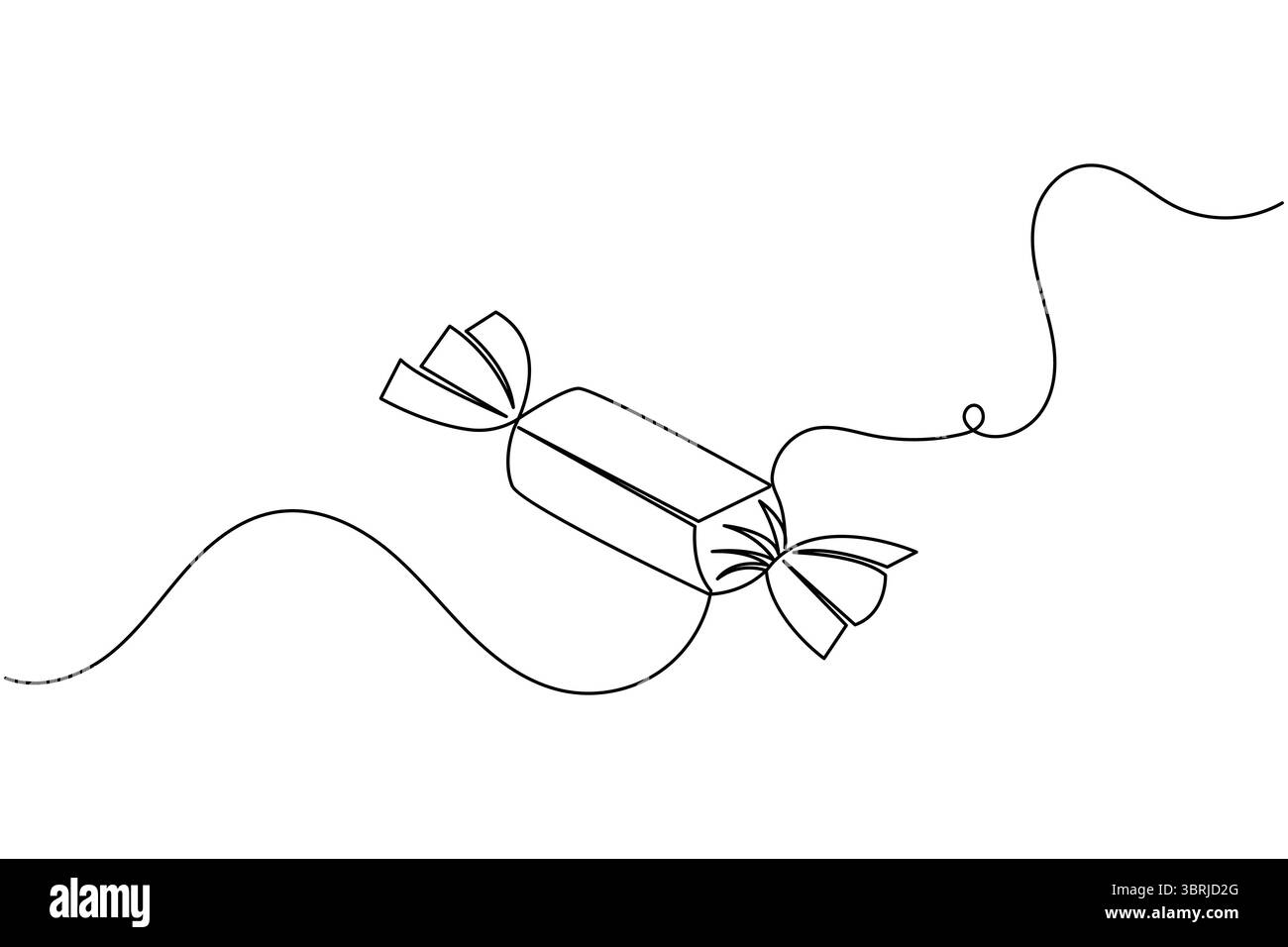 Durchgehende einzeilige Gitarrenzeichnung Vektor einfache Umrisse Musikinstrument minimalistischer Stil Stock Vektor