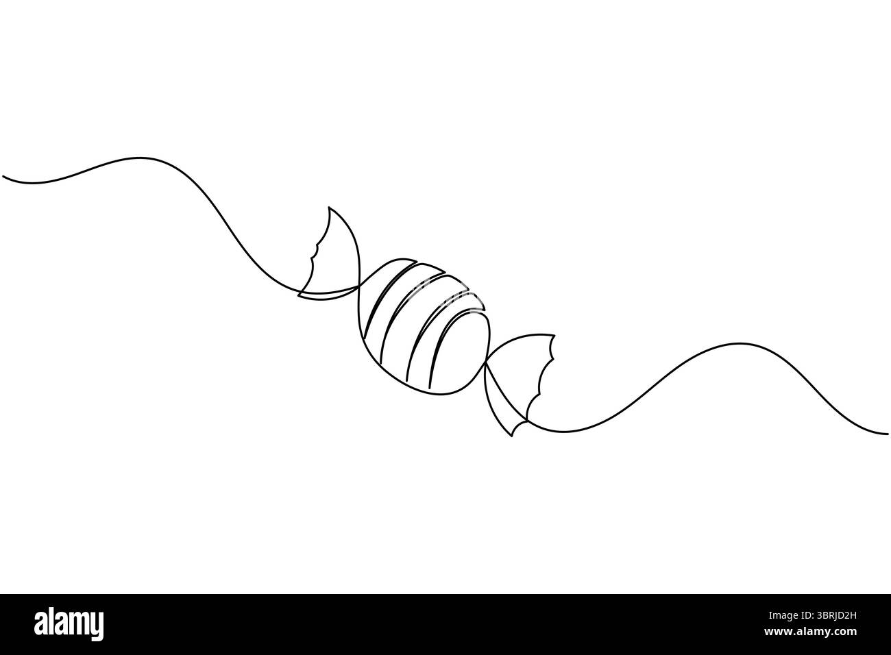 Durchgehende einzeilige Gitarrenzeichnung Vektor einfache Umrisse Musikinstrument minimalistischer Stil Stock Vektor