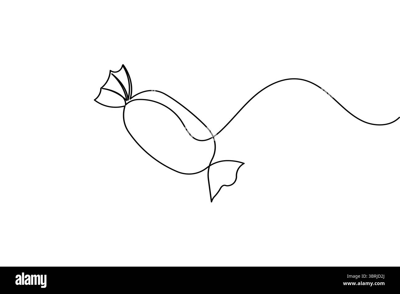 Durchgehende einzeilige Gitarrenzeichnung Vektor einfache Umrisse Musikinstrument minimalistischer Stil Stock Vektor