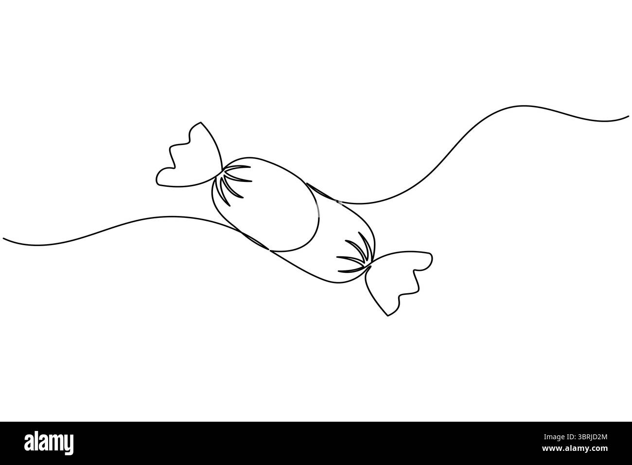 Durchgehende einzeilige Gitarrenzeichnung Vektor einfache Umrisse Musikinstrument minimalistischer Stil Stock Vektor